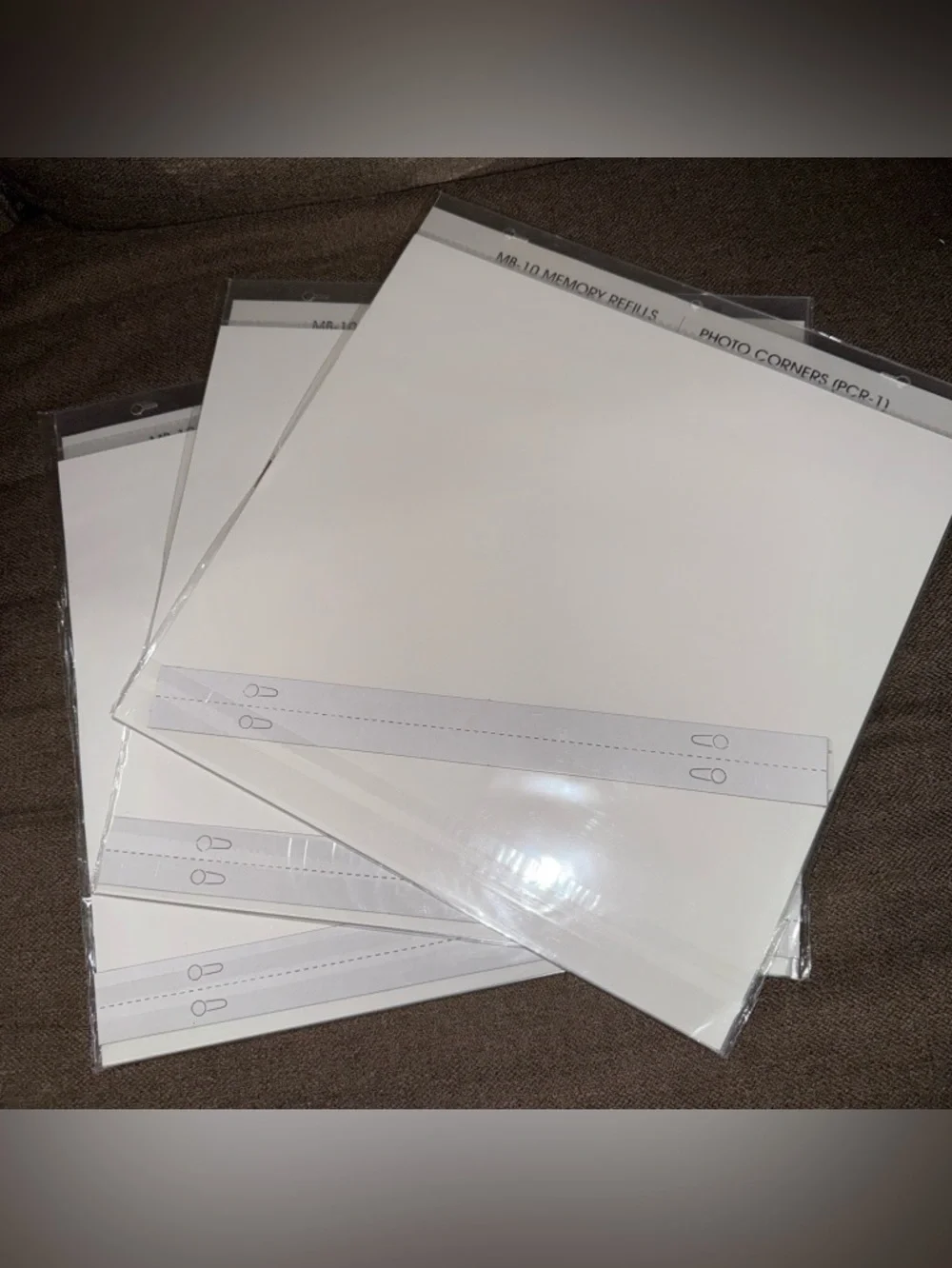 Pioneer RMW-5 Top Load 12x12 Memory Scrapbook White Refill 5 Pages Per New lot 3